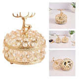 Maxbell Crystal Jewelry Box Trinket Box Organizer for Necklace Earrings 12cmx15cm