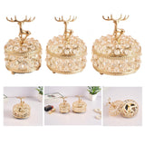 Maxbell Crystal Jewelry Box Trinket Box Organizer for Necklace Earrings 9cmx15cm