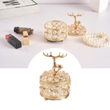 Maxbell Crystal Jewelry Box Trinket Box Organizer for Necklace Earrings 9cmx15cm