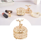 Maxbell Crystal Jewelry Box Trinket Box Organizer for Necklace Earrings 10cmx15cm