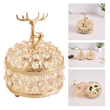 Maxbell Crystal Jewelry Box Trinket Box Organizer for Necklace Earrings 10cmx15cm