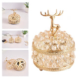 Maxbell Crystal Jewelry Box Trinket Box Organizer for Necklace Earrings 10cmx15cm