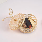 Maxbell Crystal Jewelry Box Storage Case Trinket Organizer Necklace Dresser Earrings 12cmx15.5cm