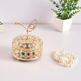 Maxbell Crystal Jewelry Box Storage Case Trinket Organizer Necklace Dresser Earrings 10cmx15.5cm