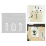 Maxbell Transparent Glassware Stickers Scrapbook Stickers Container Card Making