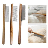 Maxbell Wood Pet Comb Cat Grooming Cats Brush Long Hair Pets Rabbits Dogs Short