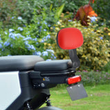 Maxbell Electric Bicycle Rear Seat Backrest Back Saddle Electric Bicycle Back Seat Red