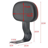 Maxbell Electric Bicycle Rear Seat Backrest Back Saddle Electric Bicycle Back Seat Red