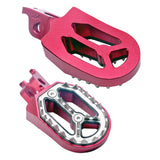 Maxbell Motorcycle Foot Pegs Replace Widen for off Motorcycle Refitting Red