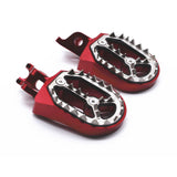 Maxbell Motorcycle Foot Pegs Replace Widen for off Motorcycle Refitting Red