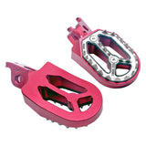 Maxbell Motorcycle Foot Pegs Replace Widen for off Motorcycle Refitting Red