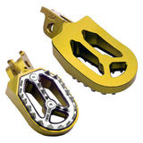 Maxbell Motorcycle Foot Pegs Replace Widen for off Motorcycle Refitting Gold