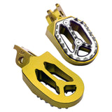 Maxbell Motorcycle Foot Pegs Replace Widen for off Motorcycle Refitting Gold