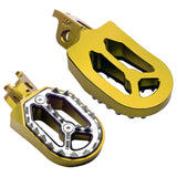 Maxbell Motorcycle Foot Pegs Replace Widen for off Motorcycle Refitting Gold