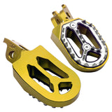 Maxbell Motorcycle Foot Pegs Replace Widen for off Motorcycle Refitting Gold