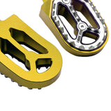 Maxbell Motorcycle Foot Pegs Replace Widen for off Motorcycle Refitting Gold