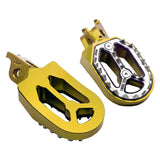 Maxbell Motorcycle Foot Pegs Replace Widen for off Motorcycle Refitting Gold