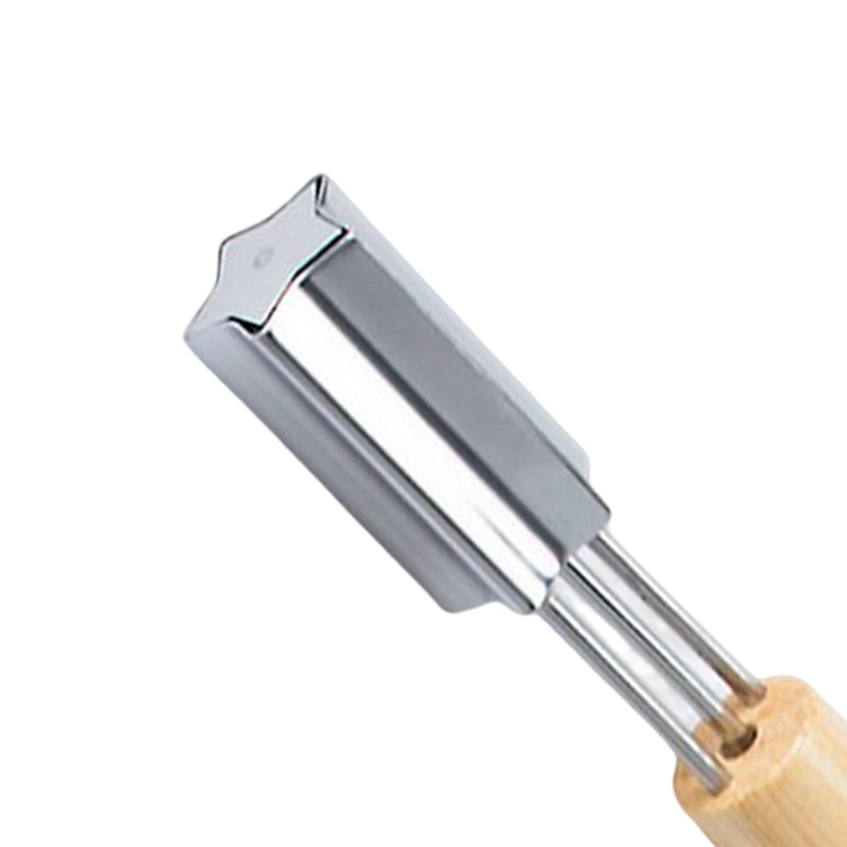 Maxbell Stainless Steel Embossing Die Wooden Handle for Baking Carrot Cookie Star