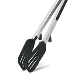 Maxbell Cookware Utensil Tongs Anti Corrosion with Silicon Tips for Kitchen Cooking Black