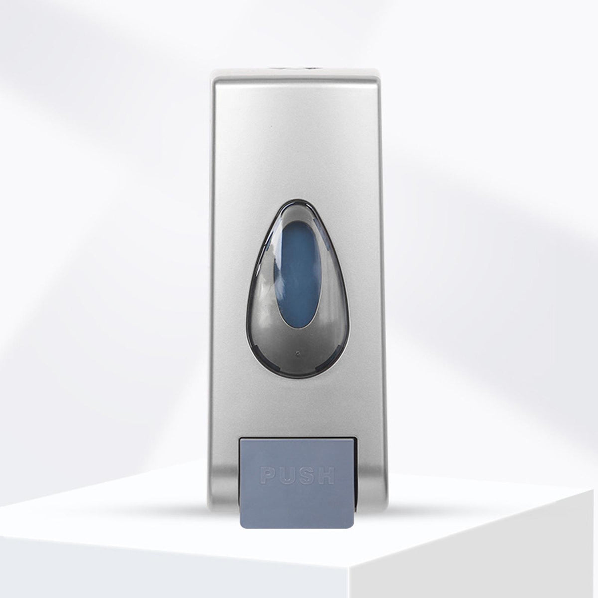 Maxbell 600ml Liquid Soap Dispenser Wall Mounted Shower Shampoo Bottle for Kitchen Silver