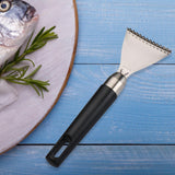 Maxbell Fish Scaler Remover Quick & Easily Remove Fish Cleaning Sawtooth for Chef black
