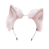 Maxbell Kitten Ears Headband Cosplay Headdress Photo Props for Christmas Pink