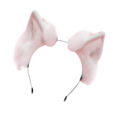 Maxbell Kitten Ears Headband Cosplay Headdress Photo Props for Christmas Pink