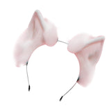 Maxbell Kitten Ears Headband Cosplay Headdress Photo Props for Christmas Pink