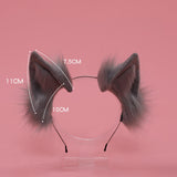 Maxbell Kitten Ears Headband Cosplay Headdress Photo Props for Christmas Pink