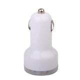 Maxbell Dual USB Port Car Charger Adapter for iPad iPhone iPod PDA Cell Phones - White