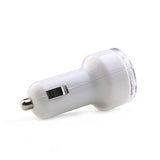 Maxbell Dual USB Port Car Charger Adapter for iPad iPhone iPod PDA Cell Phones - White