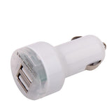 Maxbell Dual USB Port Car Charger Adapter for iPad iPhone iPod PDA Cell Phones - White