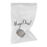 Maxbell Brown Leather Buckle Adjustable Wrist Band Bracelet with Double Straps