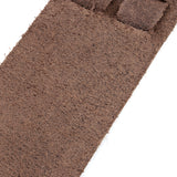 Maxbell Brown Leather Buckle Adjustable Wrist Band Bracelet with Double Straps