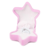 Maxbell Velvet Ring Necklace Jewelry Display Storage Box Gift Case Holder Organizer - Pink Starfish