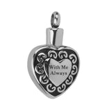 Maxbell Heart with me always Cremation Pendant Urn keepsake Pet Ash Memorial Jewelry