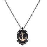 Maxbell Unisex Steampunk Vintage Alloy Boat Anchor Pendant Chain Necklace Jewelry