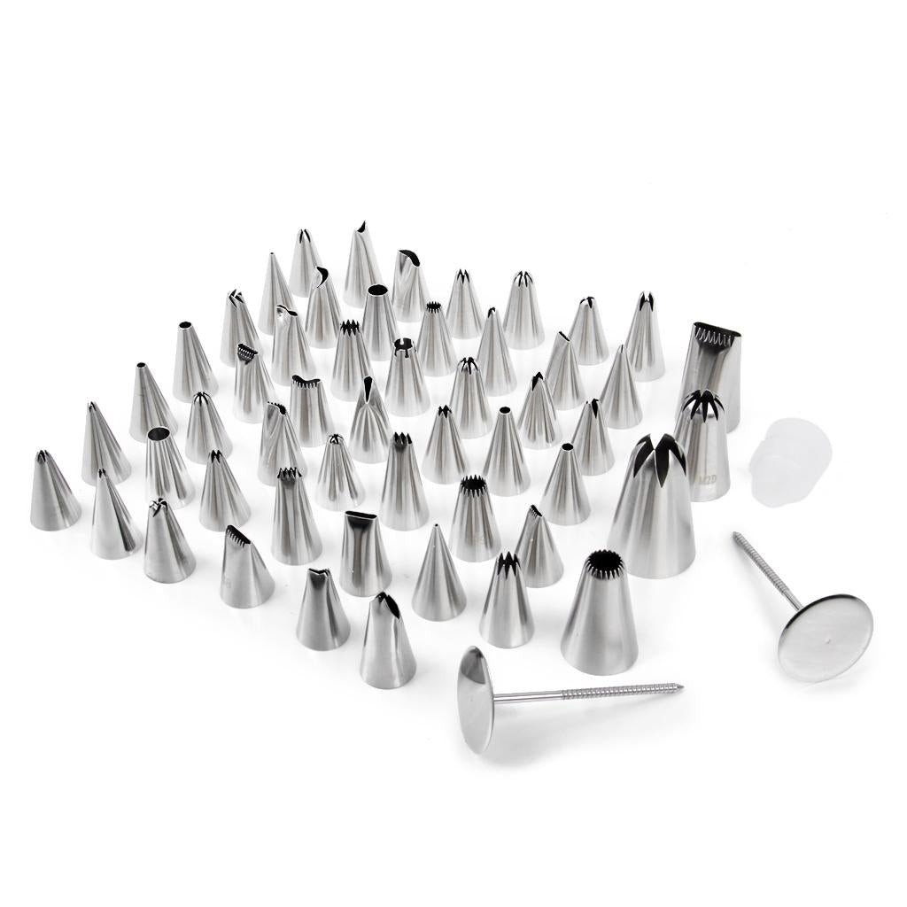 Maxbell 52 Fondant Cup Cake Decorating Icing Pastry Piping Nozzles Tips Set Pastry