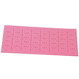 Maxbell Silicone Embossing Mold Mould for Fondant Cake Lace DIY Decor Pink