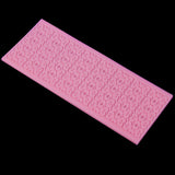 Maxbell Silicone Embossing Mold Mould for Fondant Cake Lace DIY Decor Pink