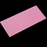 Maxbell Silicone Embossing Mold Mould for Fondant Cake Lace DIY Decor Pink