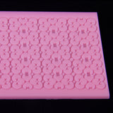 Maxbell Silicone Embossing Mold Mould for Fondant Cake Lace DIY Decor Pink