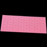 Maxbell Silicone Embossing Mold Mould for Fondant Cake Lace DIY Decor Pink