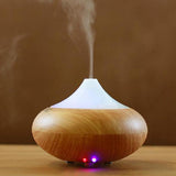 Maxbell Ultrasonic Ion Humidifier Aroma Air Aromatherapy Diffuser Lightwood Grain EU