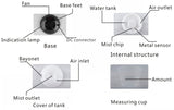 Maxbell Mini Ultrasonic Ion Humidifier Aroma Air Aromatherapy Diffuser UK Plug White