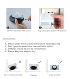 Maxbell Mini Ultrasonic Ion Humidifier Aroma Air Aromatherapy Diffuser UK Plug White