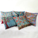 Maxbell Flower Tree Chicken Print Cotton Linen Throw Pillow Case Cushion Cover Decor