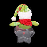 Maxbell Christmas Snowman Pentagram Plastic Candy Bottle Box Storage Case Container