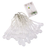 Maxbell 40-LED 13ft Battery Operated Diwali Decor Waterdrop String Lamp Fairy Lights