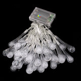 Maxbell 40-LED 13ft Battery Operated Diwali Decor Waterdrop String Lamp Fairy Lights